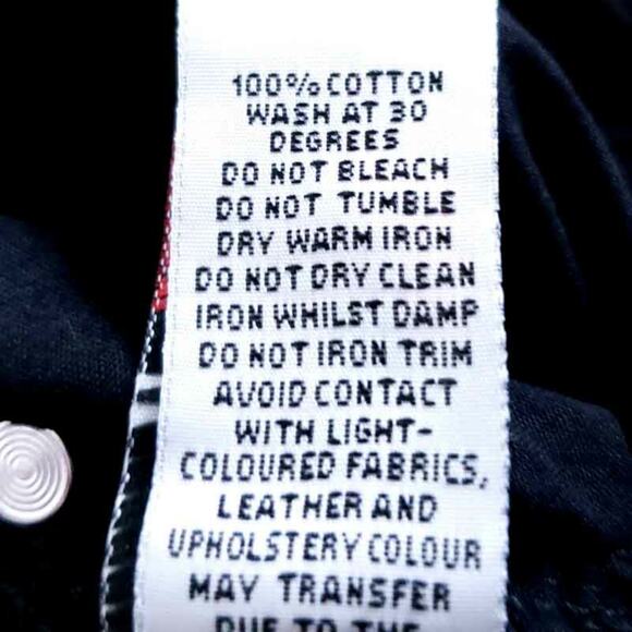 NEW Boohoo Tall Turn Up Cuff Mom Jeans Black Size 4 TALL High Waist 100% Cotton - Picture 8 of 8